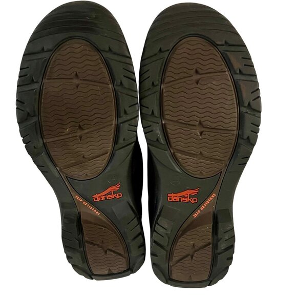 Dansko Wynn Brown 44 Distressed Oiled Leather Casual Shoes Slip Resistant Gorp - Picture 5 of 8